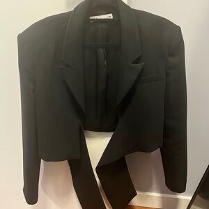 Zara Black Cropped Blazer